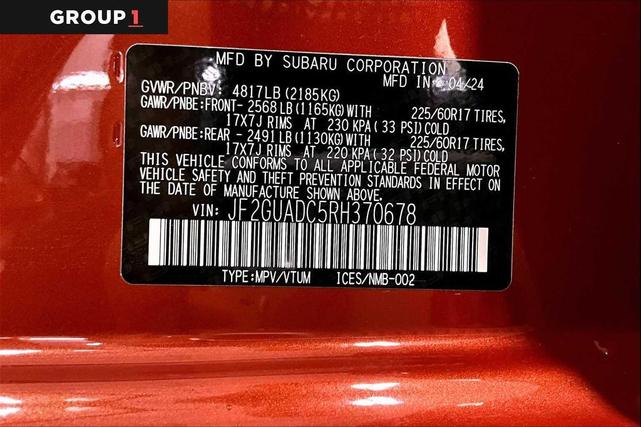 Photo of 2024 Sun Blaze Pearl Subaru Crosstrek