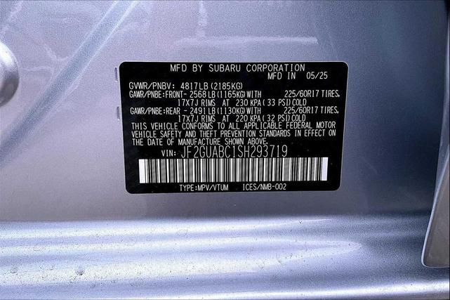 Photo of 2025 Ice Silver Metallic Subaru Crosstrek