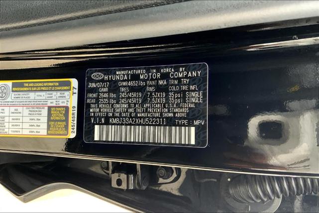 Photo of 2017 Black Noir Pearl Hyundai TUCSON