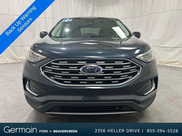 Photo of 2022 Stone Blue Metallic Ford Edge