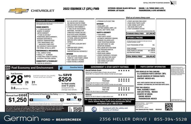 Photo of 2022 Mosaic Black Metallic Chevrolet Equinox