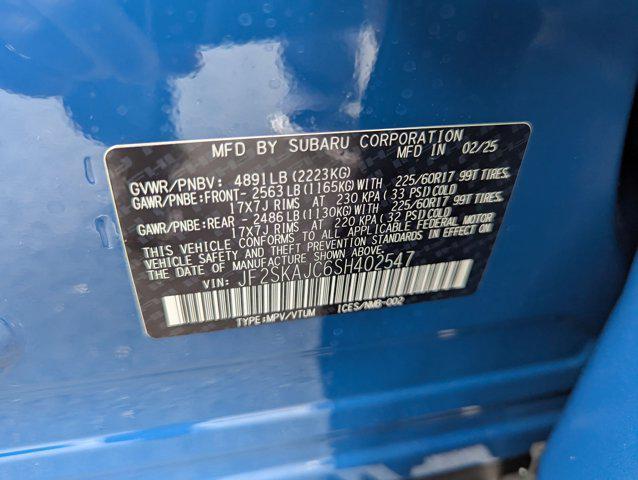 Photo of 2025 Geyser Blue Subaru Forester
