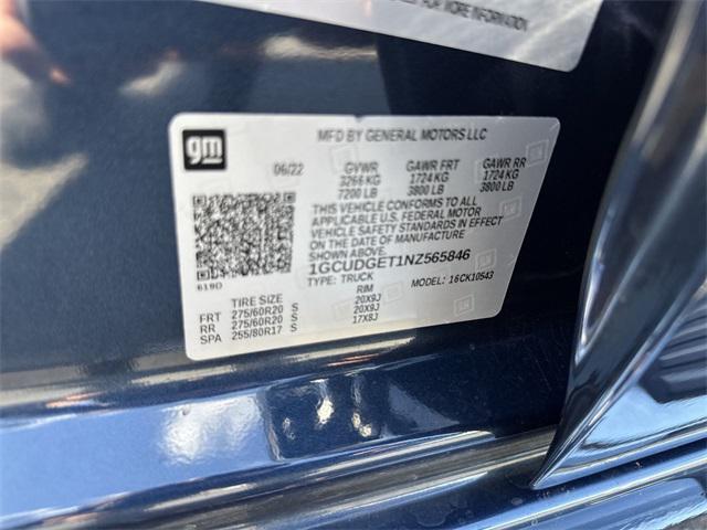 Photo of 2022 Northsky Blue Metallic Chevrolet Silverado 1500