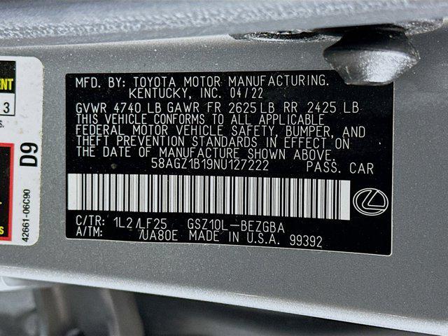 Photo of 2022 Iridium Lexus ES 350