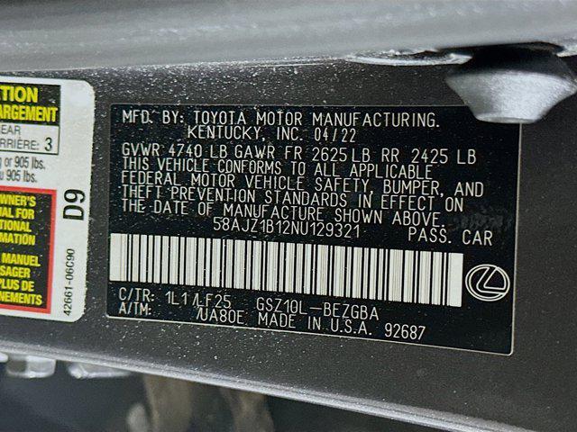 Photo of 2022 Cloudburst Gray Lexus ES 350