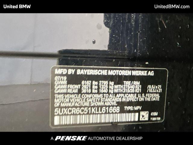 Photo of 2019 Carbon Black Metallic BMW X5
