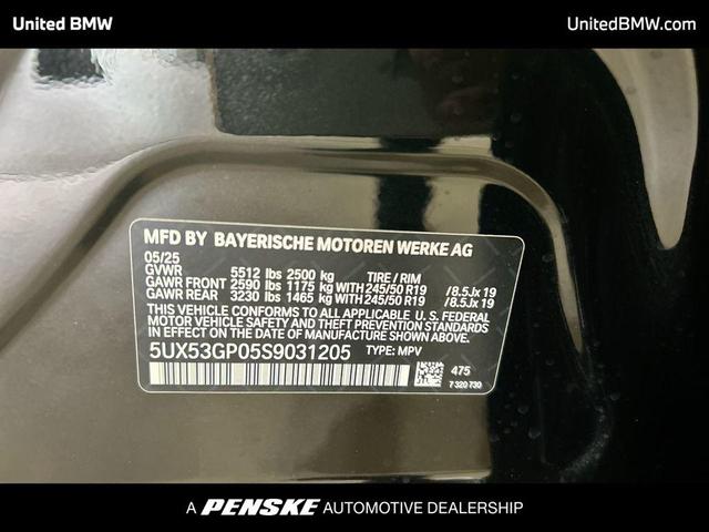 Photo of 2025 Black Sapphire Metallic BMW X3