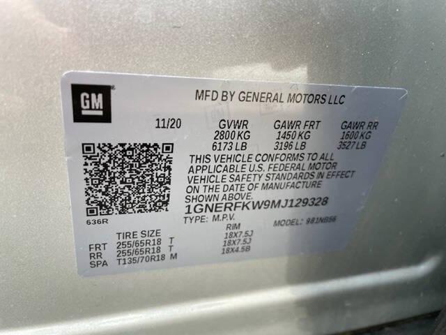 Photo of 2021 Silver Chevrolet Traverse