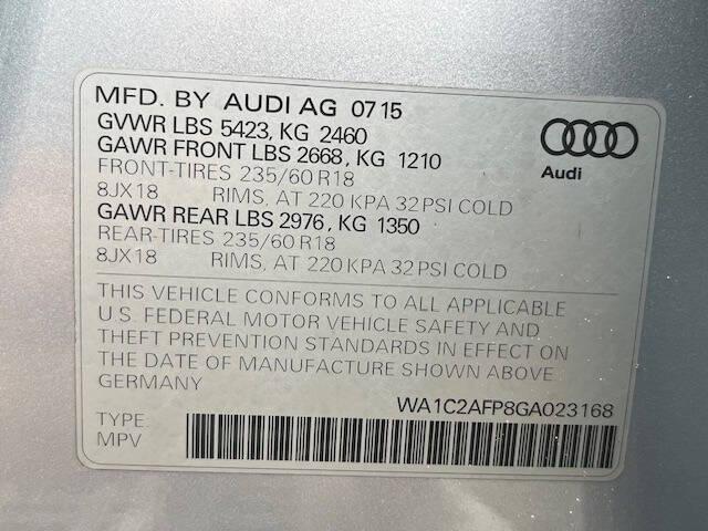 Photo of 2016 Gray Audi Q5