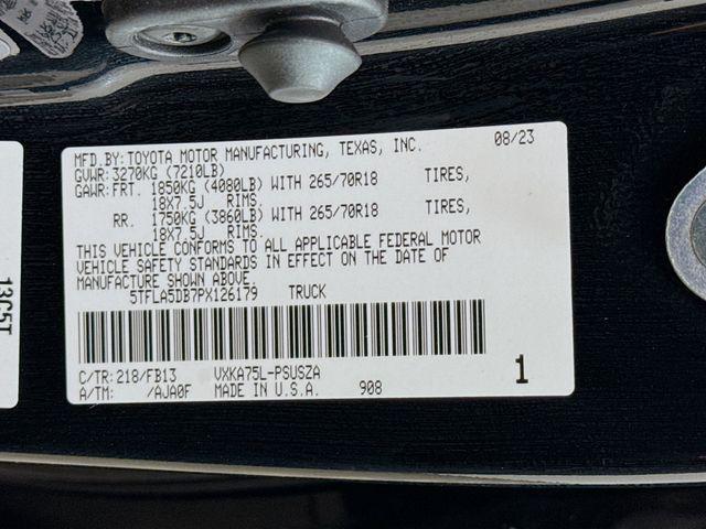 Photo of 2023 Midnight Black Metallic Toyota Tundra
