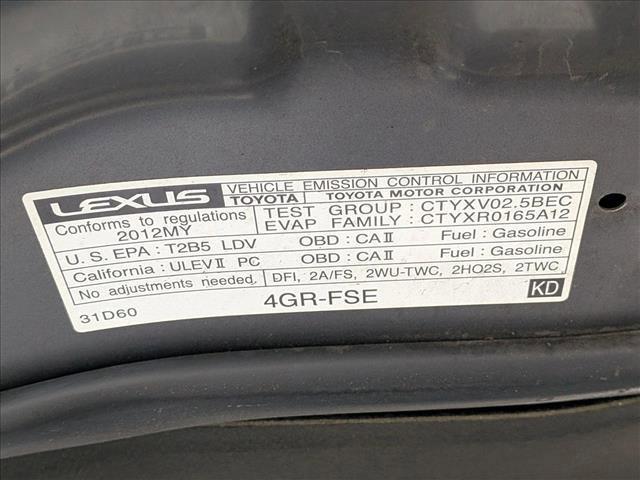 Photo of 2012 Nebula Gray Pearl Lexus IS 250