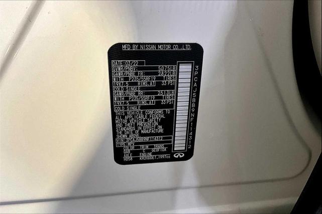 Photo of 2022 Majestic White INFINITI QX50