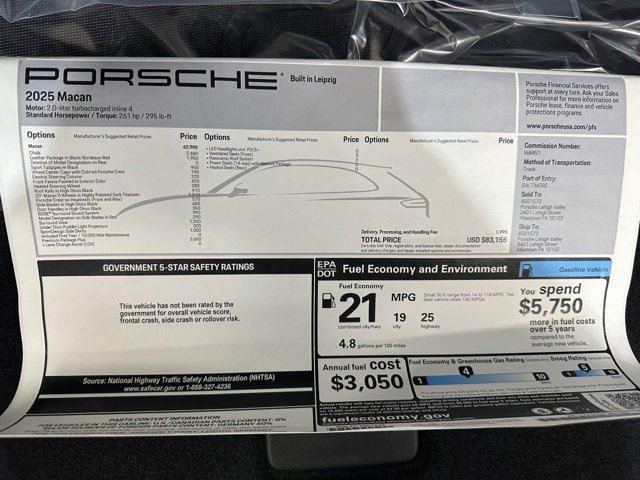 Photo of 2025 Chalk Porsche Macan