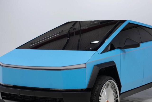 Photo of 2024 Blue Tesla Cybertruck