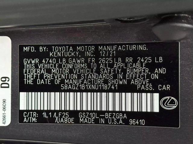 Photo of 2022 Gray Lexus ES 350