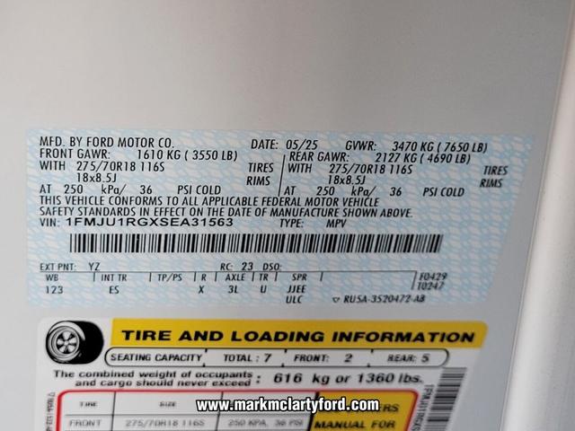 Photo of 2025 OXFORD WHITE Ford Expedition