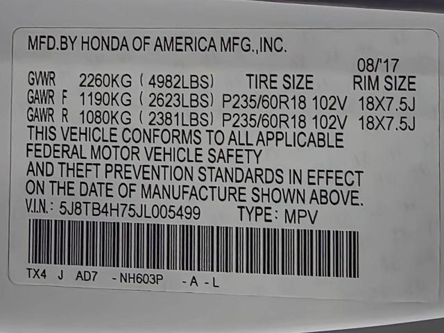 Photo of 2018 White Diamond Pearl Acura RDX