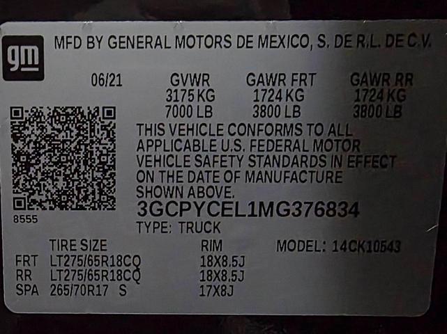 Photo of 2021 Black Chevrolet Silverado 1500