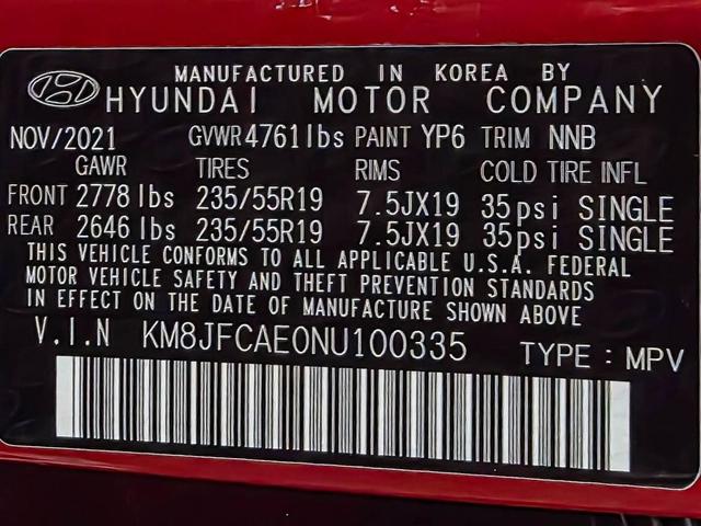 Photo of 2022 Red Crimson Hyundai TUCSON