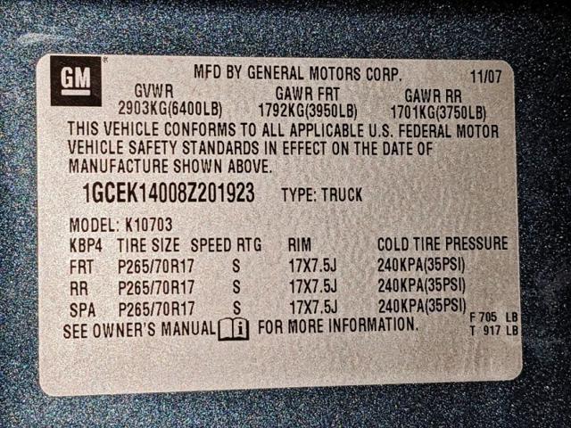 Photo of 2008 Blue Chevrolet Silverado 1500