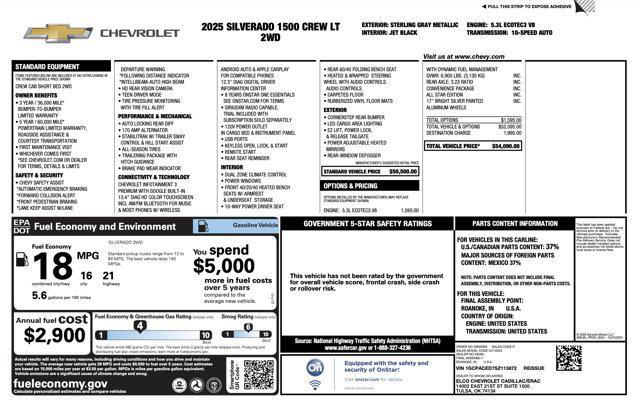 Photo of 2025 Sterling Gray Metallic Chevrolet Silverado 1500
