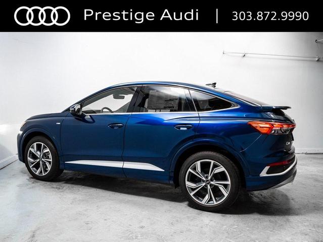 Photo of 2025 Navarra Blue Metallic Audi Q4 e-tron Sportback