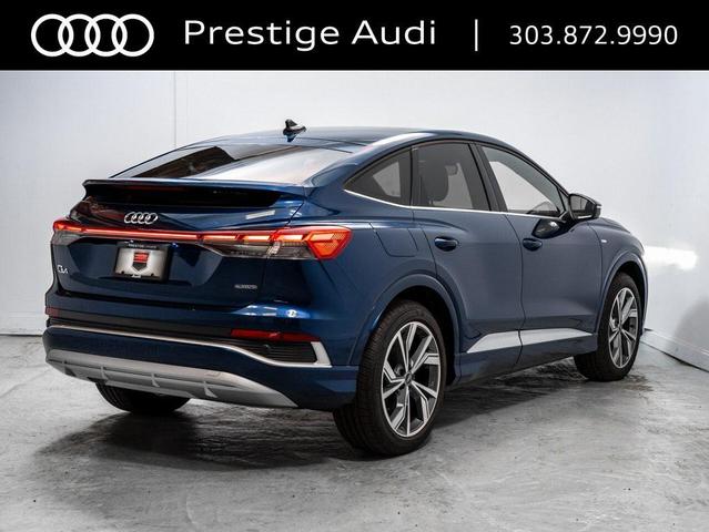Photo of 2025 Navarra Blue Metallic Audi Q4 e-tron Sportback