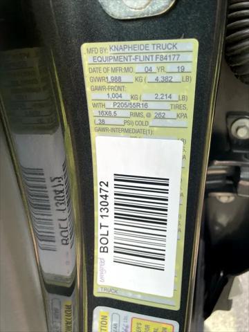 Photo of 2019 GRAY Chevrolet Bolt EV