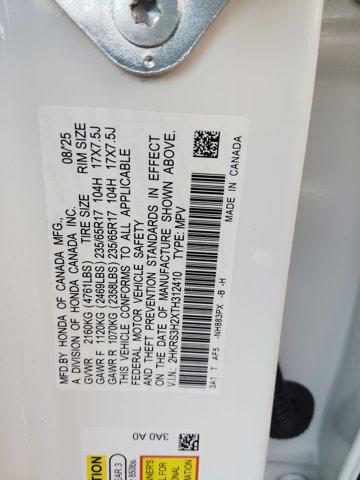 Photo of 2026 Platinum White Pearl Honda CR-V