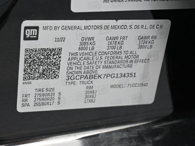 Photo of 2023 Black Chevrolet Silverado 1500