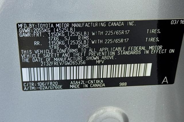 Photo of 2016 Silver Sky Metallic Toyota RAV4