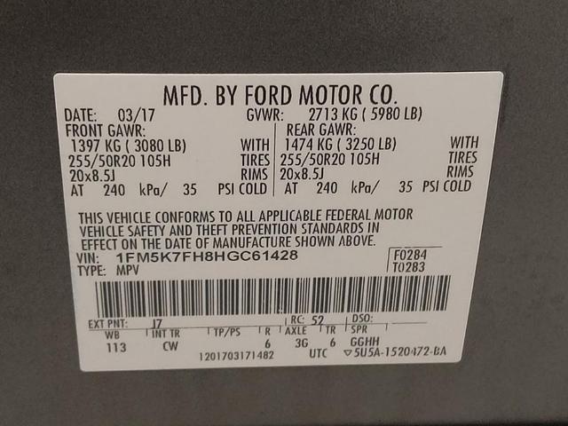 Photo of 2017 Magnetic Metallic Ford Explorer