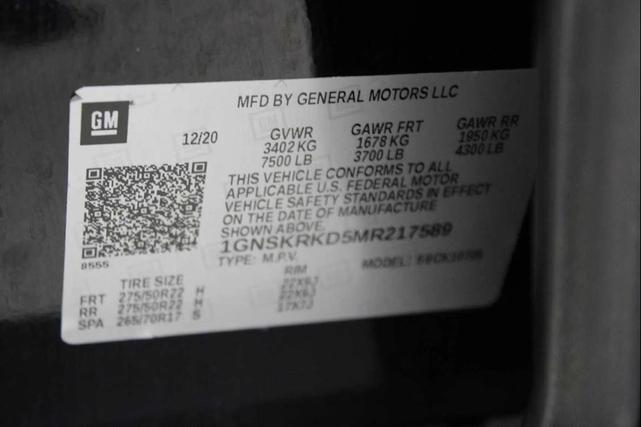 Photo of 2021 Black Chevrolet Tahoe
