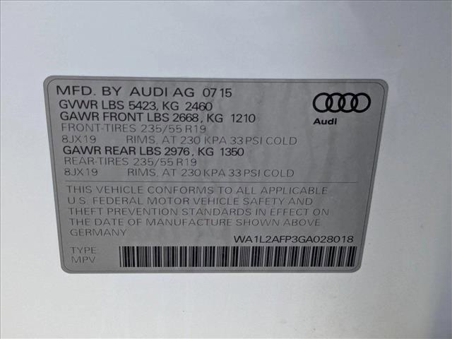 Photo of 2016 Ibis White Audi Q5