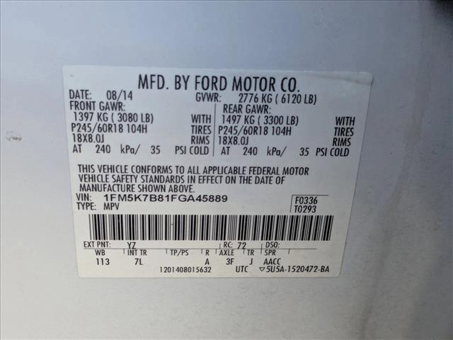 Photo of 2015 Oxford White Ford Explorer