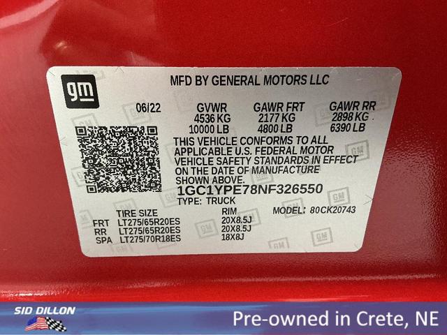 Photo of 2022 Red Chevrolet Silverado 2500