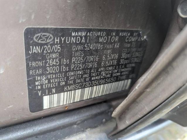 Photo of 2005 Tan Hyundai SANTA FE