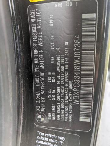 Photo of 2008 Black BMW X3