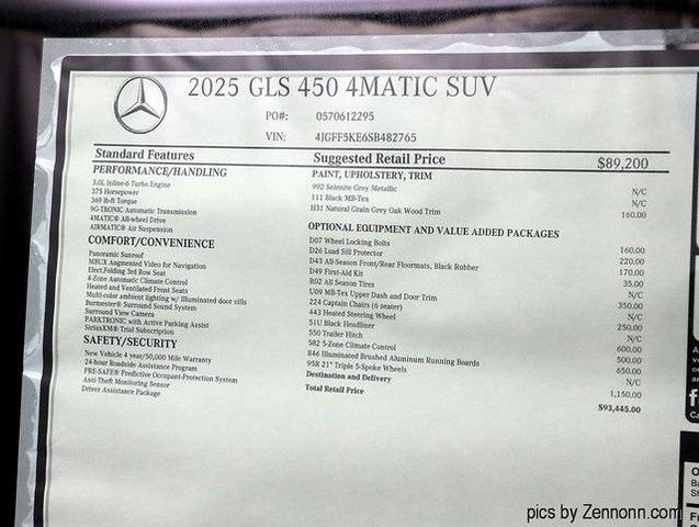 Photo of 2025 Gray Mercedes-Benz GLS 450