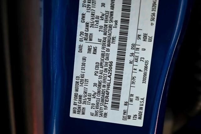 Photo of 2020 Lightning Blue Ford Ranger