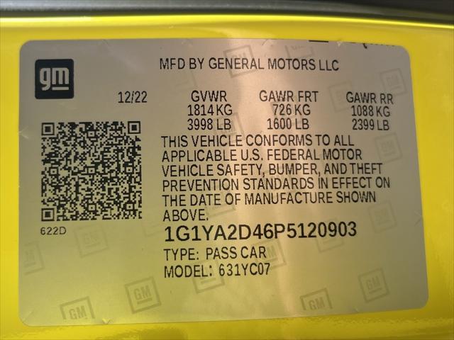 Photo of 2023 Accelerate Yellow Metallic Chevrolet Corvette