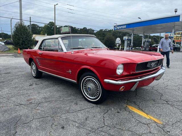 Photo of 1965 Red/ Tan Ford Mustang