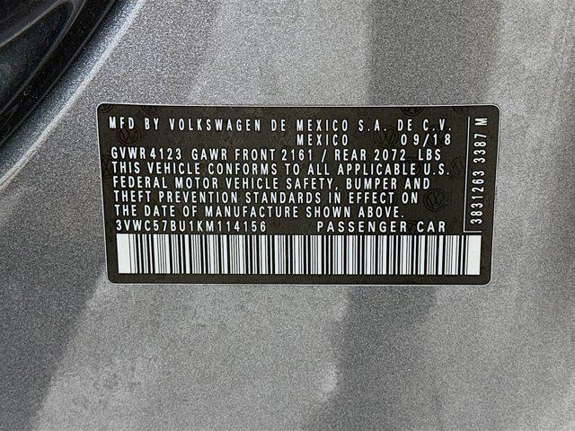 Photo of 2019 Platinum Gray Metallic Volkswagen Jetta