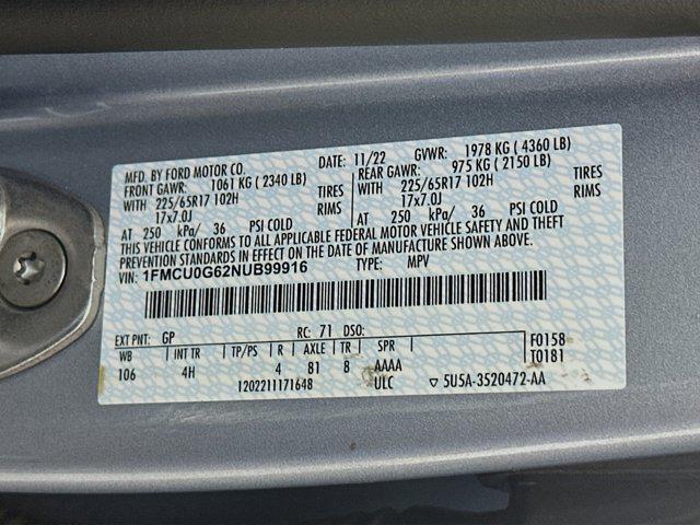 Photo of 2022 Iced Blue Silver Metallic Ford Escape