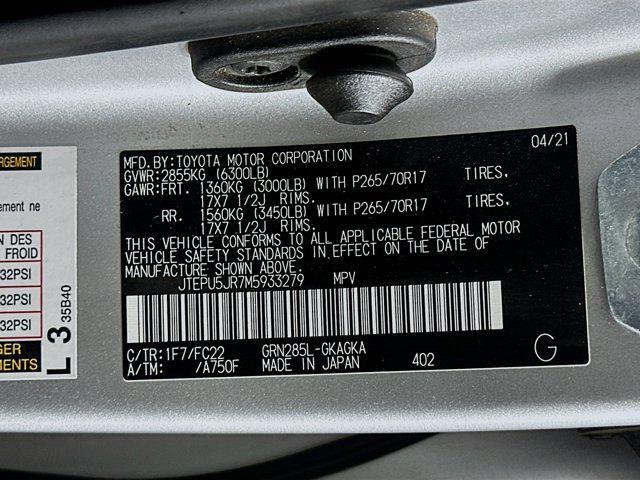 Photo of 2021 Classic Silver Metallic Toyota 4Runner