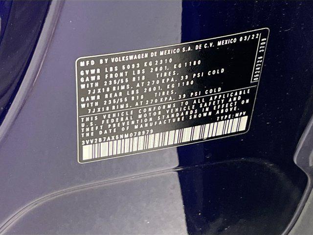 Photo of 2022 Atlantic Blue Metallic Volkswagen Tiguan