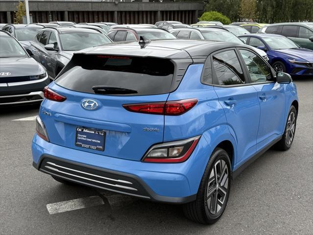 Photo of 2022 Blue Wave w/Black Rook Hyundai KONA EV
