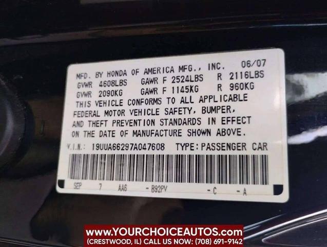 Photo of 2007 Nighthawk Black Pearl Acura TL