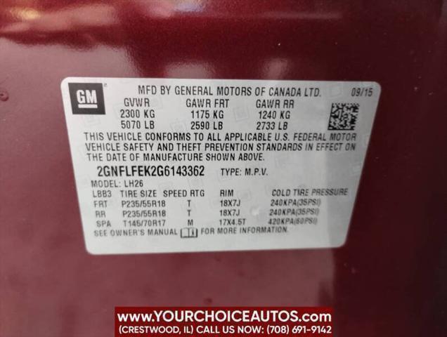 Photo of 2016 Siren Red Tintcoat Chevrolet Equinox