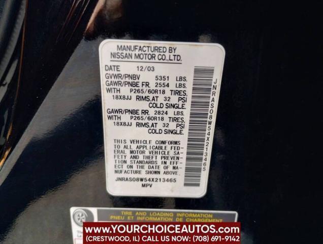 Photo of 2004 Black Obsidian INFINITI FX35
